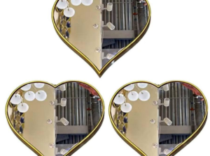 Aksonz Heart Shape Art Diy Mirror for Wall Decorat