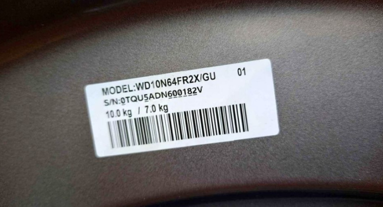 Samsung 10/7 KG washer dryer for sale
