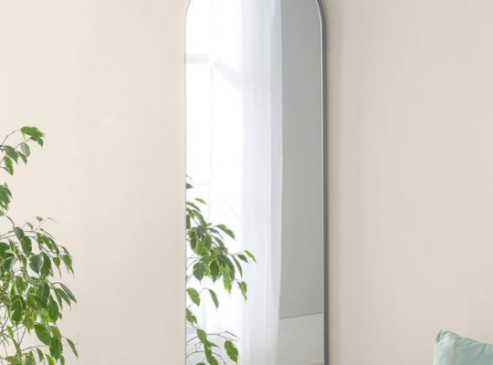 Full Length Arch Silver Wall Mirror for sale