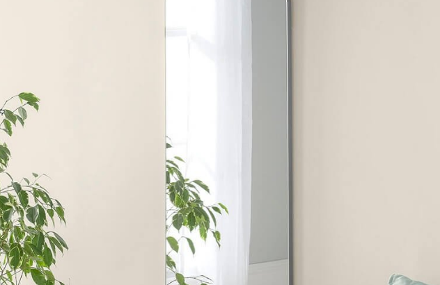 Full Length Arch Silver Wall Mirror for sale
