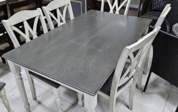 Solid Wood Dining set 1+6 For Sale