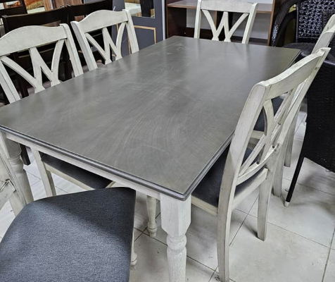 Solid Wood Dining set 1+6 For Sale