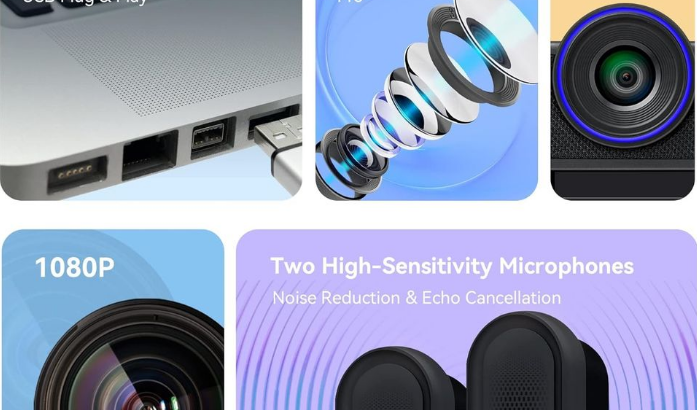 Tenveo 1080P 60FPS Webcam For Sale