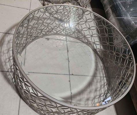 Center table set of 3 top glass for sale