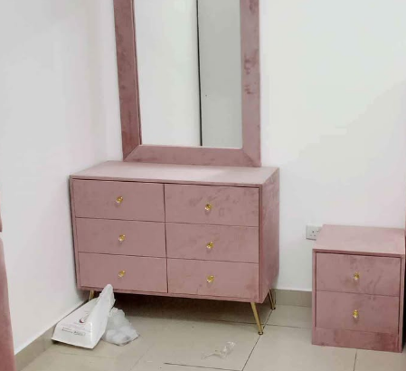 Brand New King Size Fabric Wood Bedroom Furniture