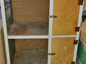 Large Bird cage with 1 shelf and 2 doors for sale