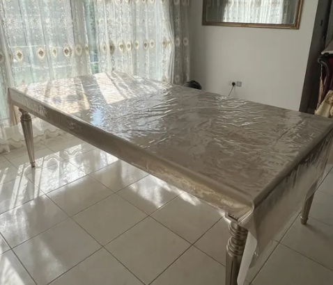 NEW DINNING TABLE BIG SIZE GOLDISH COLOR FOR SALE