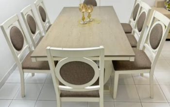 8-Seater Dining Table with Chairs (Mint Condition)