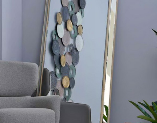 Carberry Floor Mirror Gold Luxury Mirror For Sale