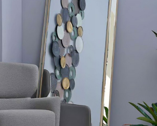 Carberry Floor Mirror Gold Luxury Mirror For Sale