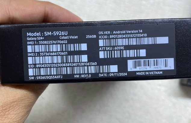 Samsung Galaxy S24 Plus 12GB/256GB For Sale