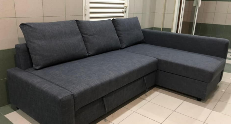 Ikea L shape Sofa bed with storage for sale
