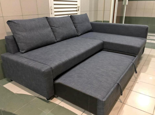 Ikea L shape Sofa bed with storage for sale