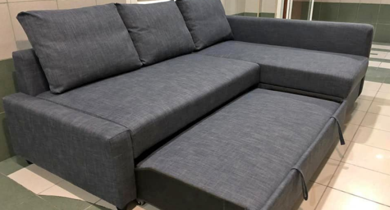 Ikea L shape Sofa bed with storage for sale