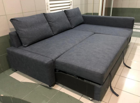 Ikea L shape Sofa bed with storage for sale