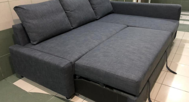 Ikea L shape Sofa bed with storage for sale