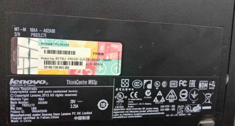 Lenovo mini pc i5 4th 4gb ram 128gb ssd for sale