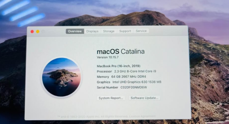 MACBOOK PRO (16INCH , 2019 ) FOR SALE