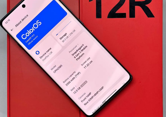 One plus 12R Black 256Gb Full box For Sale