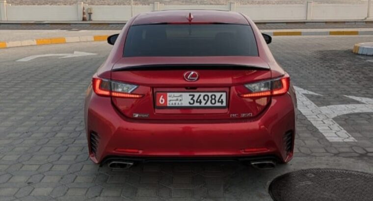 Lexus RC 350F sport coupe 2015 USA imported