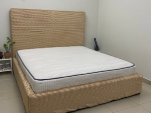 Upholstered Bed with Mattress For Sale