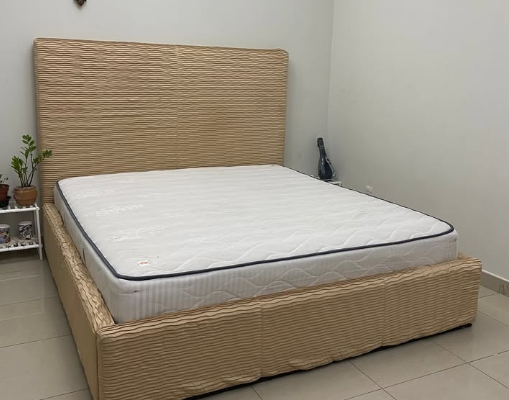 Upholstered Bed with Mattress For Sale