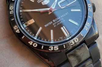 Vintage Seiko 5 sports 7S36 Full Black For Sale