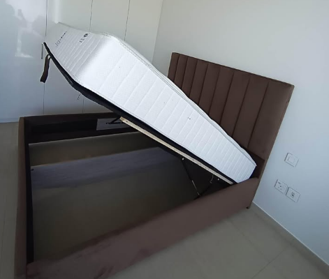 luxury valvet hydraulic storage bed for sale