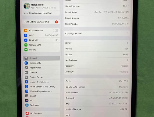 IPad Pro 12.9-inch 4th Generation 128GB For Sale