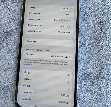Iphone 13 Pro max 256GB for sale
