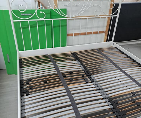 Ikea iron bed frame Queen size for sale