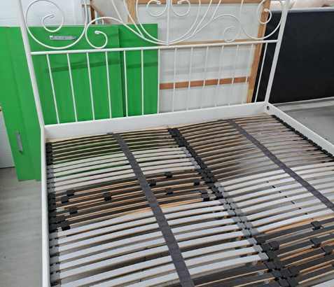 Ikea iron bed frame Queen size for sale