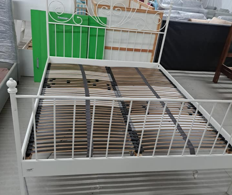 Ikea iron bed frame Queen size for sale