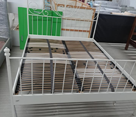 Ikea iron bed frame Queen size for sale