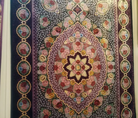 Iranian handmade full silk carpet for sale