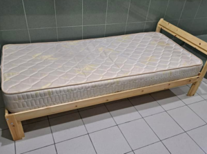 Single bed frame ikea with mattresses for sale