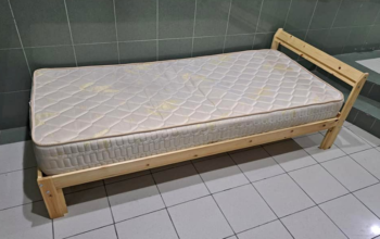 Single bed frame ikea with mattresses for sale