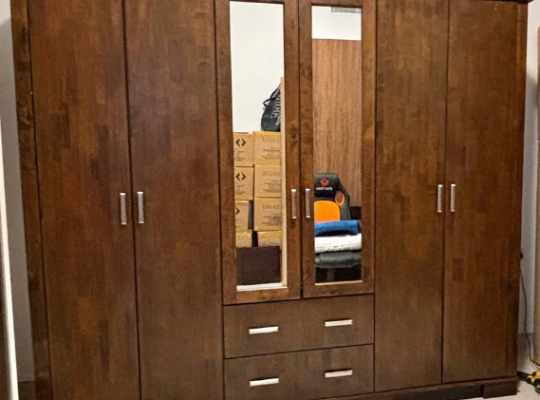 6 doors wooden cupboard for sale