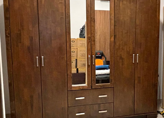 6 doors wooden cupboard for sale