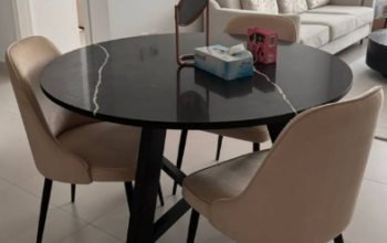 Dining table Loom in Black Natural Stone for sale