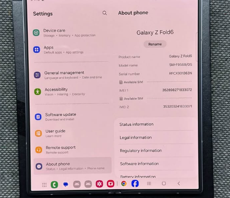 SAMSUNG GALAXY Z FOLD 6 FOR SALE