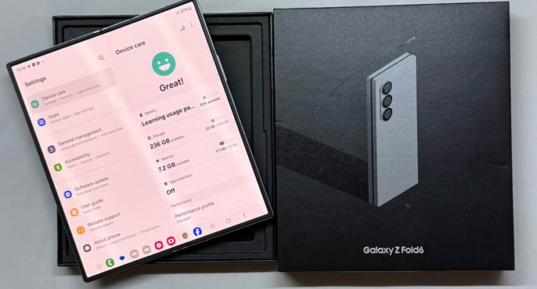 Samsung Galaxy Z Fold 6 Silver Shadow for sale