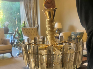 Glass chandelier for sale