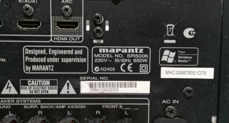 MARANTS SR5006 7.2 CHANNEL AMPLIFIER FOR SALE