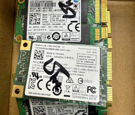 Msata 256GB SSD Available Qty For Sale