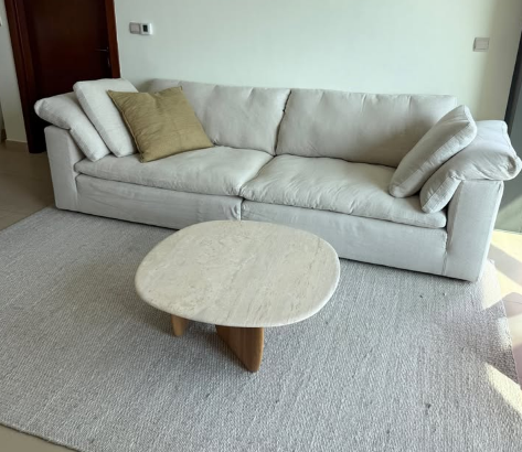 Feather Cloud Natural Sofa For Sale