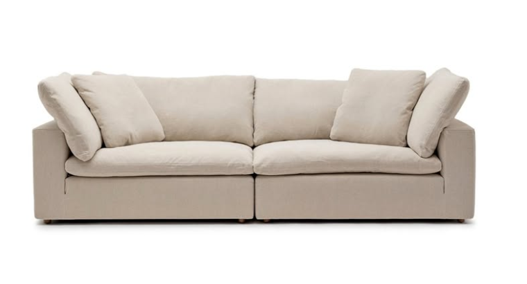 Feather Cloud Natural Sofa For Sale