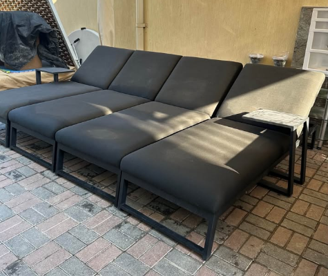 MAZERATTAN SUNLOUNGERS X 4 FOR SALE