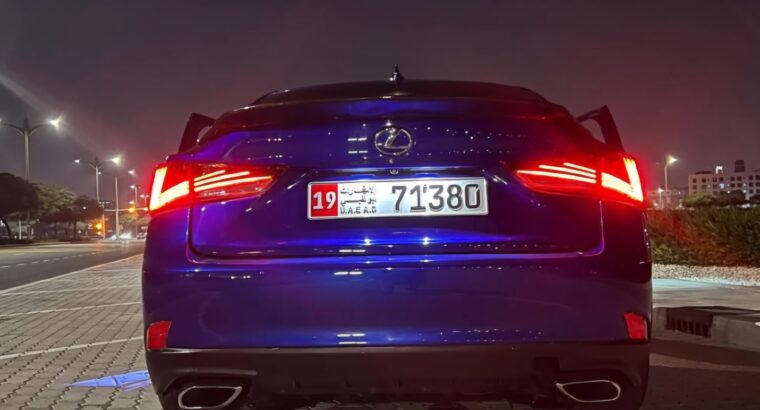 Lexus IS300 F sport 2017 USA imported for sale
