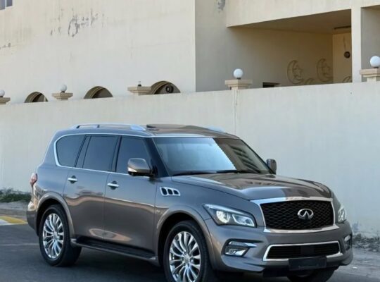 Infiniti Qx80 full option Gcc 2017 for sale